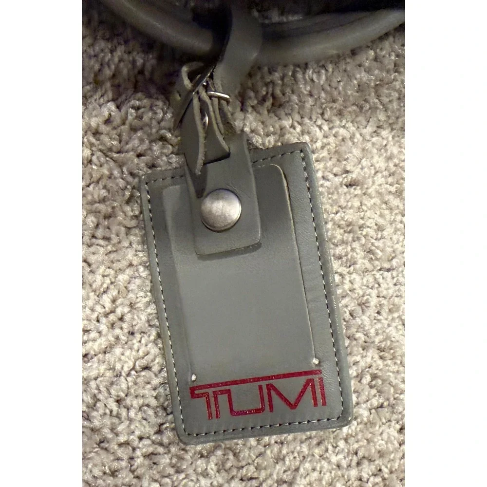 Tumi Alpha Grey Ballistic Nylon Tri-Fold Garment Bag Travel Suit Carrier Luggage